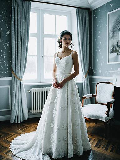 Winter Wedding Cocktail Dress Scene