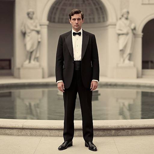 Elegant Man in Classic Tuxedo