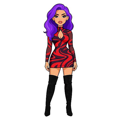 Bold Nightlife Style Woman Portrait