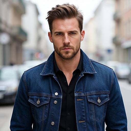 Stylish Modern Man in Urban Street