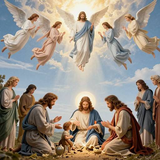 Patterned Jesus Birth Scene Photography