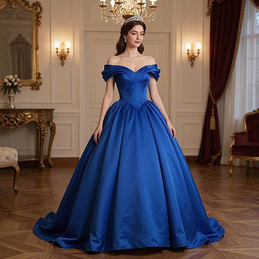 Royal Blue Princess Ball Gown