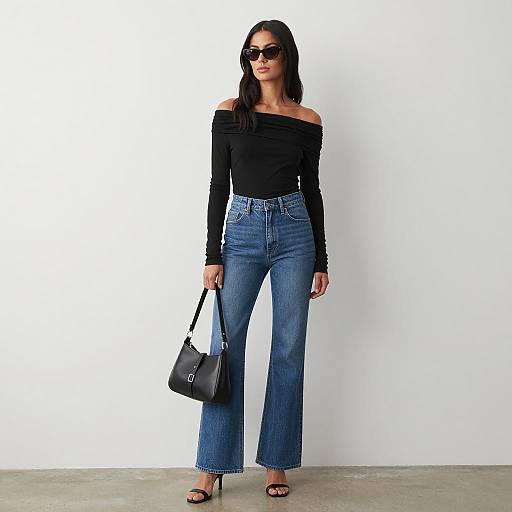 Stylish Woman Posing in Minimalist Setting