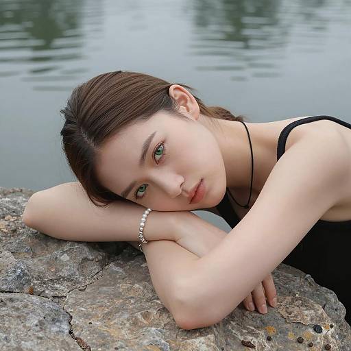 Tranquil Beauty by the Water's Edge