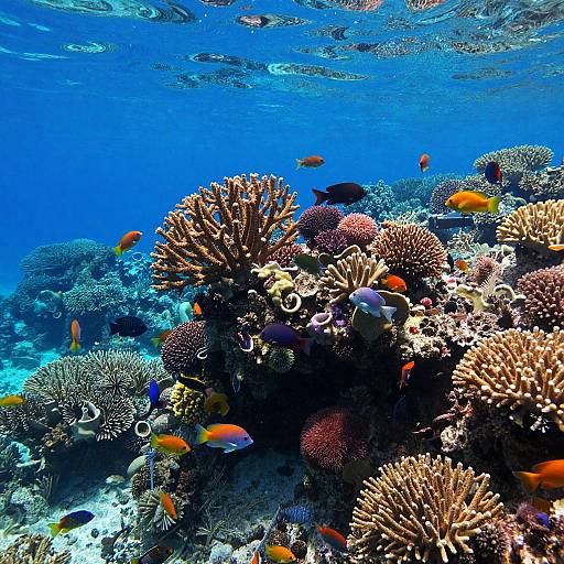 Vibrant Underwater Coral Reef Scene