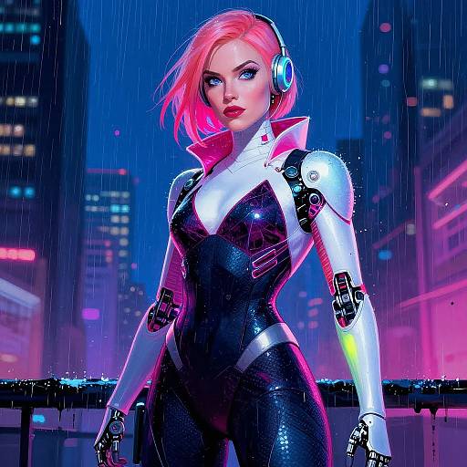 Cyberpunk Gwen Stacy Heroine