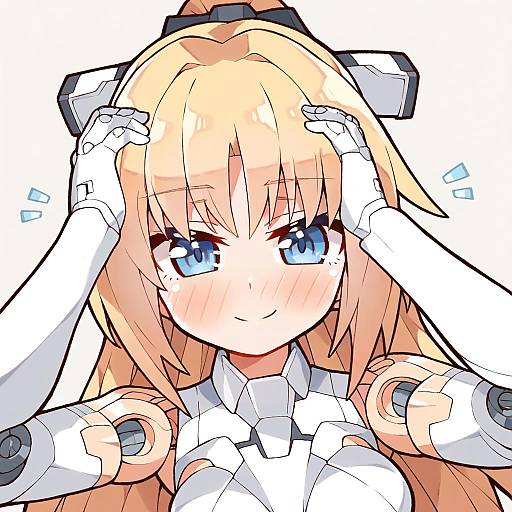 Illustration of Arnval, busou shinki in the style of Kukie-nyan