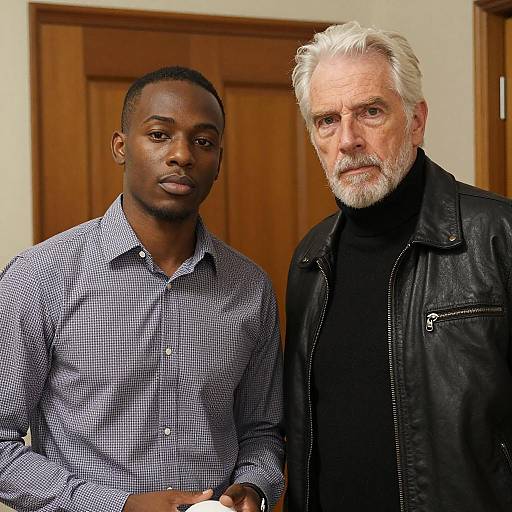 Diverse Men Indoors with Unique Styles