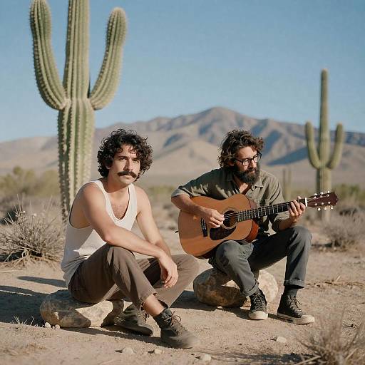 Desert Duo: Music and Cacti