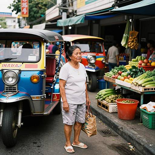 Vibrant Filipino Street Market Scene