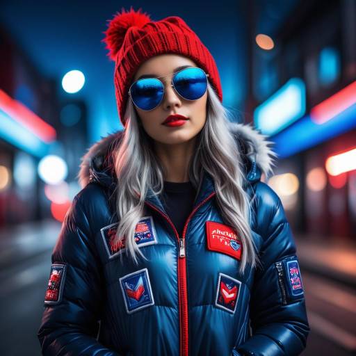 Hyperrealistic Portrait of Stylish Young Woman