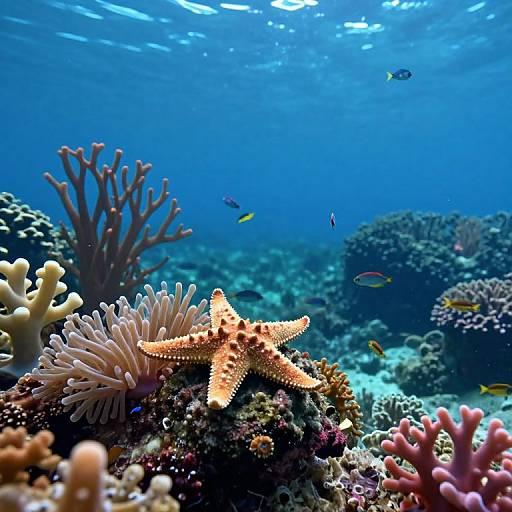 Ethereal Underwater Bioluminescent Scene