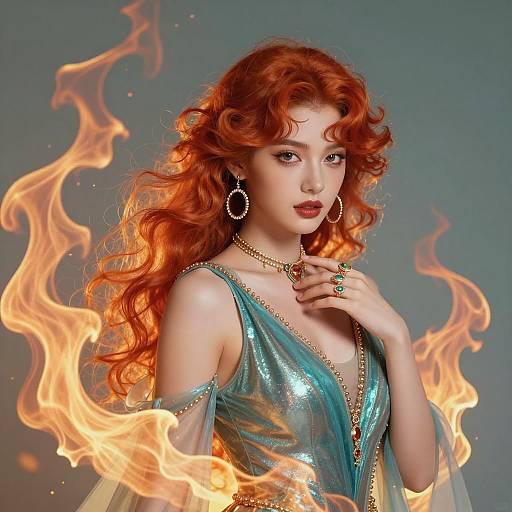 Enchanting Fantasy Portrait of a Young Woman