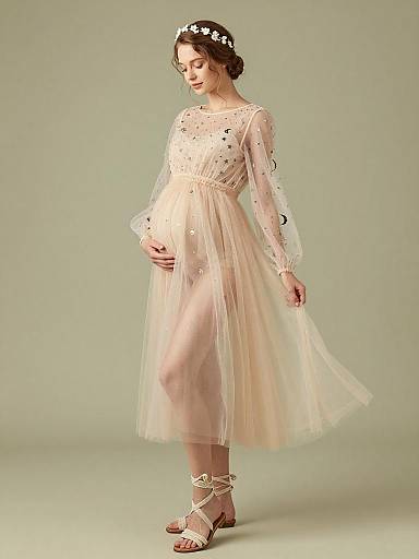 Ethereal Fairy Maternity Fashion Portrait