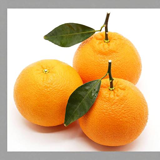 Close-Up Bright Orange Citrus Cluster