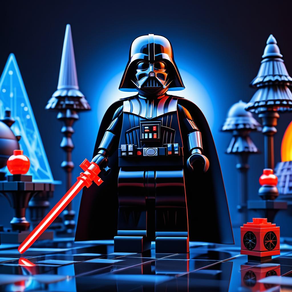 Darth Vader Lego Figurine in Detail