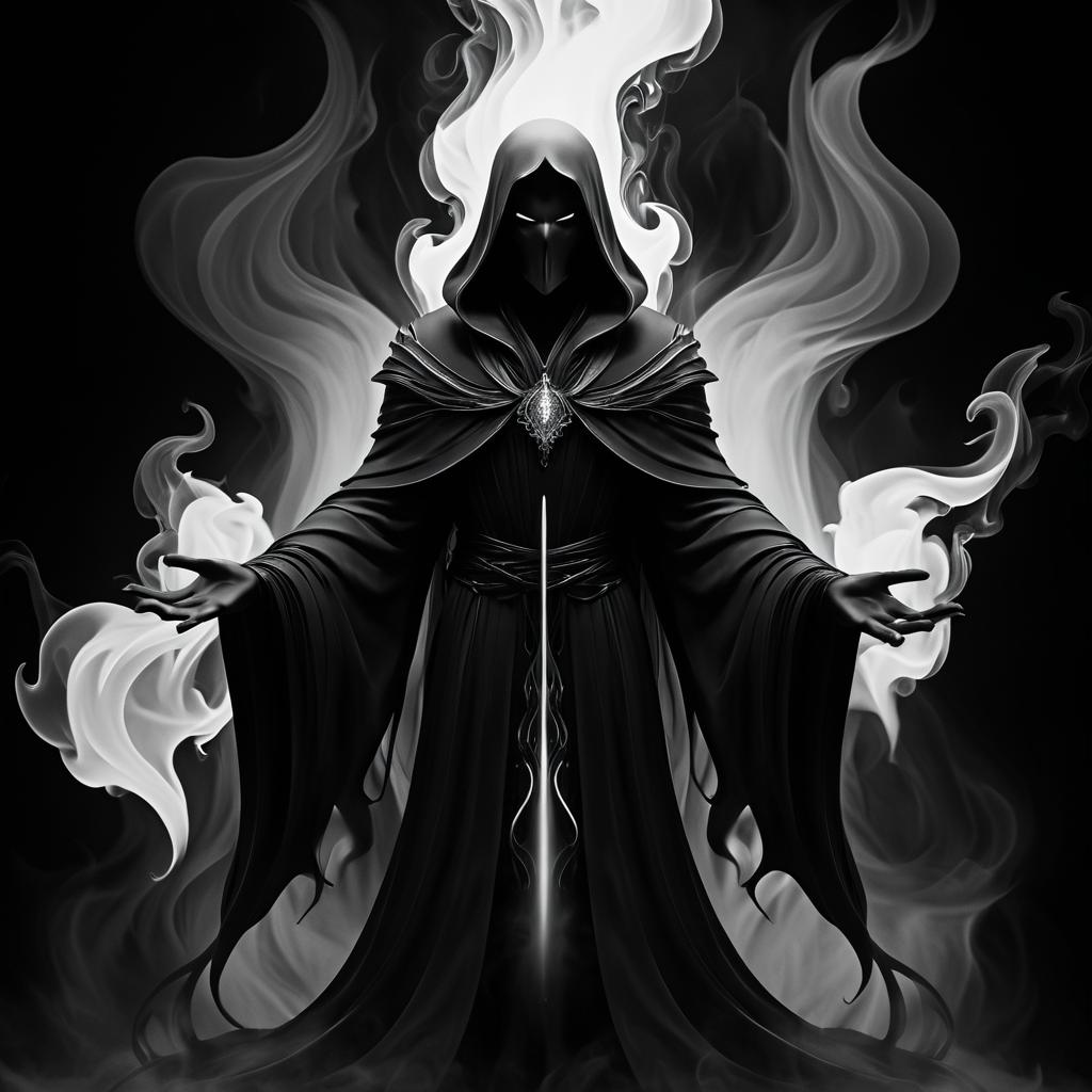 Haunting Dark Specter in Black and White