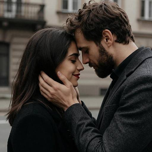 Romantic Moment Between Couple