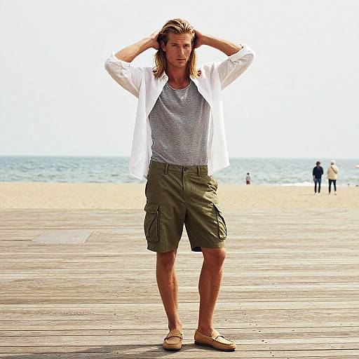 Seaside Editorial Fashion Portrait