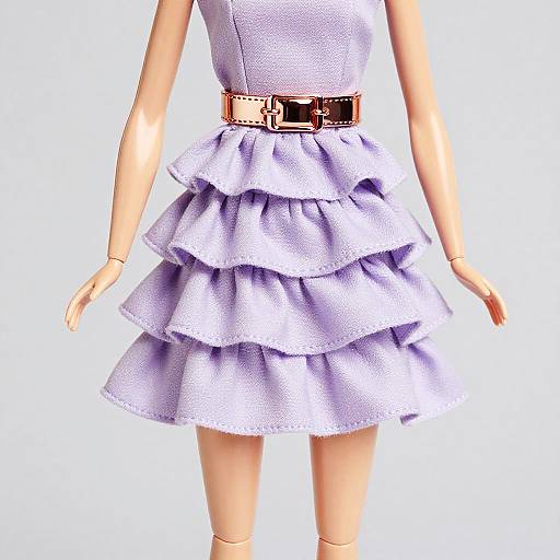 Barbie Doll in Lilac Micro Miniskirt