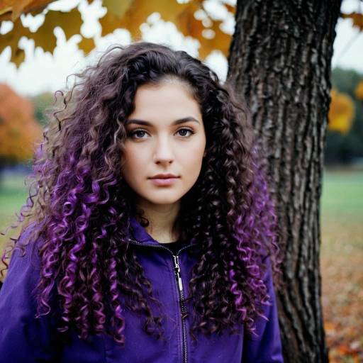 Purple Rainbow Halloween Girl Portrait