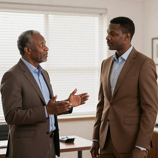 Professional Interaction in Bright Office Setting