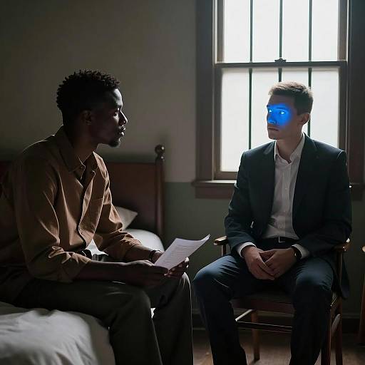 Intimate Encounter in Dim Light