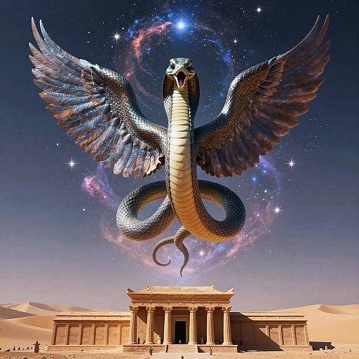 Celestial Serpent Deity Guardian