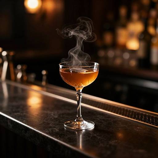 Smoky Whiskey Sour in Crystal Coupe