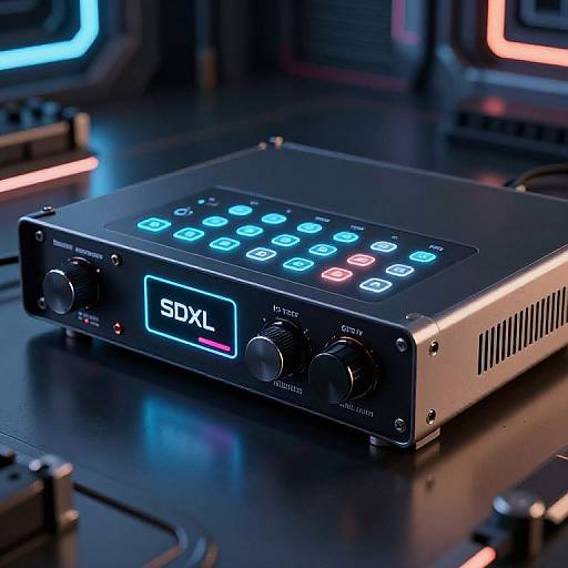 Hyperrealistic Futuristic Sampler Device