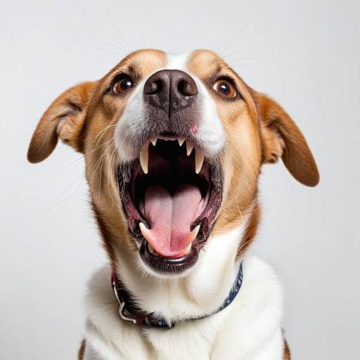 Portrait of a Dog with Tongue Out