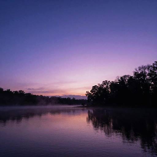 Dreamy Purple to Black Gradient Sky