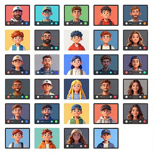 Video Game Character Generator Interface