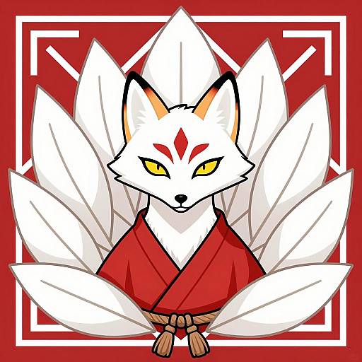 Whimsical Fox Character Illustration