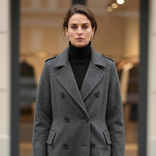 Elegant Woman in a Stylish Coat