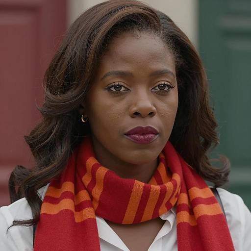 Striking Portrait of Confident Woman