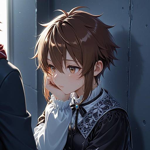 Illustration of Morisawa chiaki, ensemble stars! in the style of Aozora market