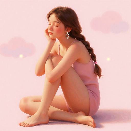 Aerith in Pastel Afternoon Glow