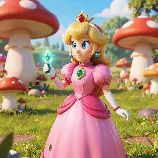 Princess Peach with Magical Cannabis Joint