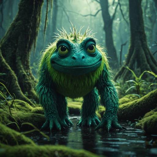 Pixar-Style Mystical Swamp Creature