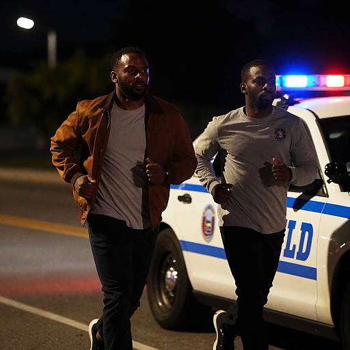 Dramatic Night Escape from Police