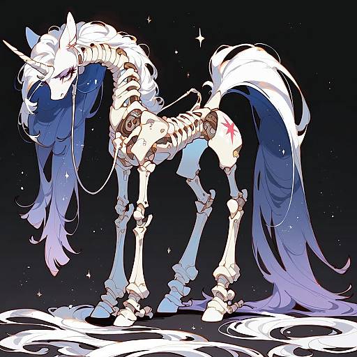 Aggressive Twilight Sparkle Skeleton Design