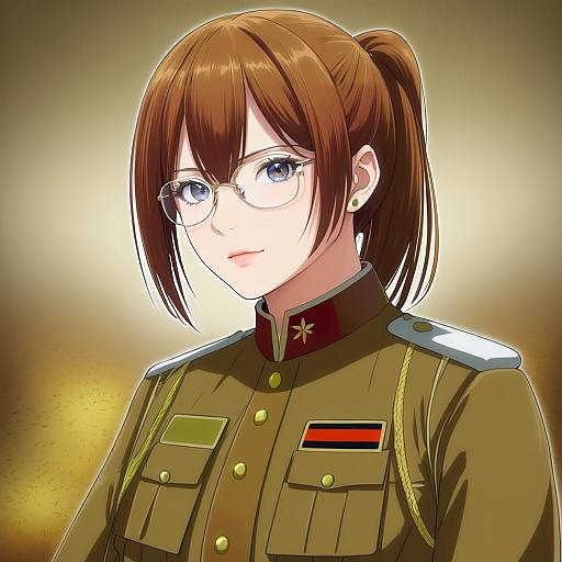 Illustration of Hange zoe, shingeki no kyojin in the style of Seren (staphy)