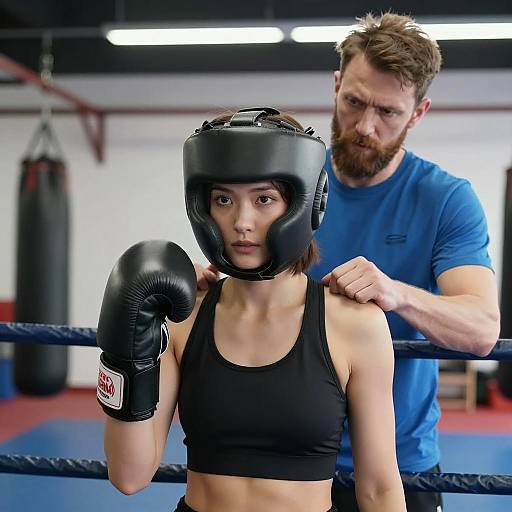 Focused Training in a Boxing Gym