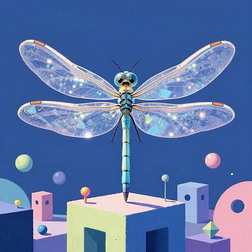 Glowing Fairy Dragonfly Character