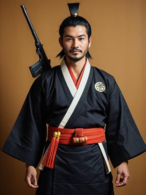 Realistic Man in Gunkan Cosplay Costume