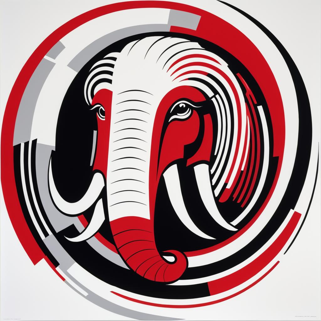 Modern Logo Design with Woolly Mammoth