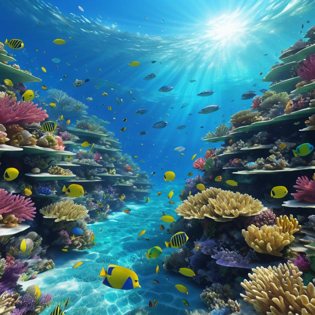 Vibrant Coral Reef Cinematic Scene