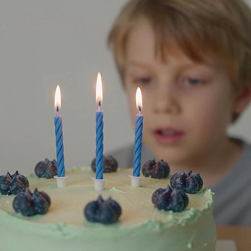 Delightful Cake Celebration with Boy