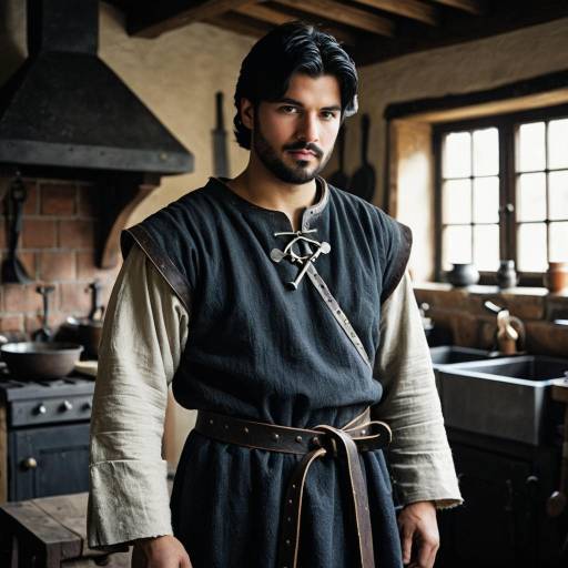 Realistic Medieval Blacksmith Costume Portrait